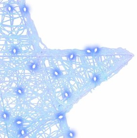 3D Csillag 50 LED-del Kék 55 x 53.5 x 10 cm Akril