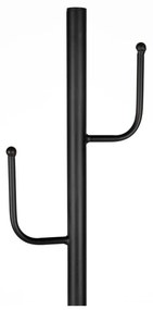 Fekete fém fogas ø 29x170 cm Twiggy – White Label