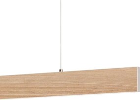 Eglo 39344 - kábeles LED függeszték CLIMENE LED/17W/230V + LED/4,2W tölgy
