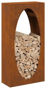 tűzifa állvány 50x23x100 cm időjárásálló acél