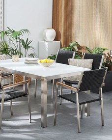 Szék szett 6db Grosso (fekete) (rattan). 1011518