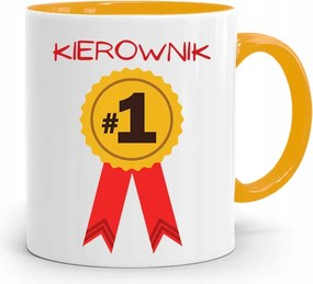 Sárga Bögre Vezetőnek Első Számú Vezetőnek, fényképes nyomattal