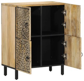 tömör mangófa tálalószekrény 60 x 33 x 75 cm