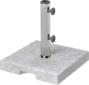 Outsunny Granit Napernyő Állvány 21 kg Napernyő Alap, Négyzetes Napernyő Tartó, Napernyő Súly, Állvány 32/38/48 mm Átmérőjű Rúdhoz, Erkélyre, Teraszra