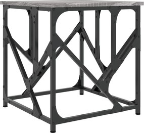 vidaXL szürke sonoma színű szerelt fa dohányzóasztal 45 x 45 x 47,5 cm