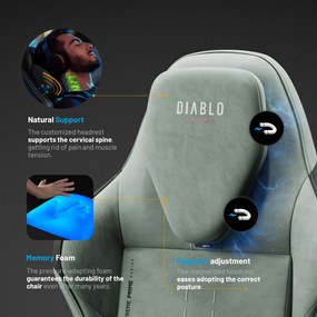 Zöld gamer szék Diablo X.ONE Prime Ghotic Green