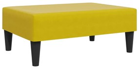 sárga bársony lábzsámoly 77x55x31 cm