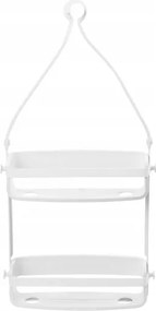 Zuhanypolc fehér fürdőszobai kozmetikai rendszerező Flex XX