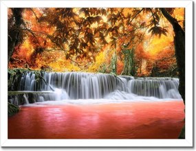 Poszterek keretben 40x30 Őszi vízesés