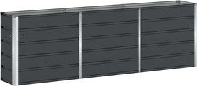 vidaXL Növénytartó Antracit 160 x 40 x 75 cm Acél