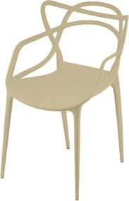 4 db KATO műanyag szék szett, bézs