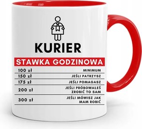 Piros Bögre Futárnak Futár Óradíj fényképes nyomtatással