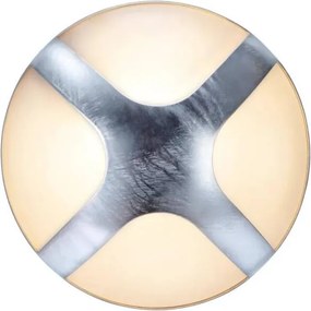 NORDLUX 2118121031 CROSS Modern Kültéri Fali Lámpa Ezüst Horganyzott E14 IP54