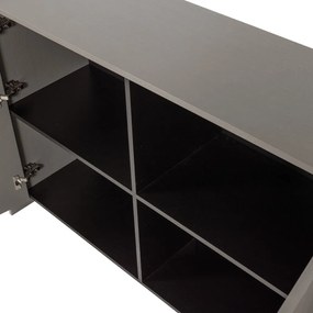 Szürke komód kőrisfa dekorral 200x85x44 cm Brock – WOOOD