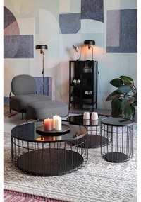 Fekete fenyőfa bortartó szekrény 10 palackhoz, 52x103 cm Rob - White Label