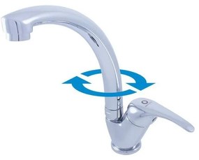 RAV Slezák SA006.0/3 - Mosogató csaptelep SAZAVA 26,5 cm fényes króm