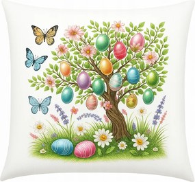 Húsvéti Párnahuzat 40x40 cm Dekoratív Színes Tavaszi