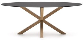 Étkezőasztal üveg asztallappal 100x200 cm Argo – Kave Home