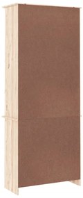 ALTA tömör fenyőfa üvegvitrin 77x35x186,5 cm
