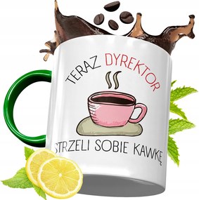 Zöld Bögre Igazgatónak Születésnapra Ajándék fényképes nyomtatással