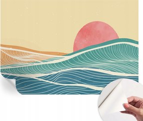 Öntapadós fotótapéta Nappaliba és Hálószobába Tengeri hullámok 152x104