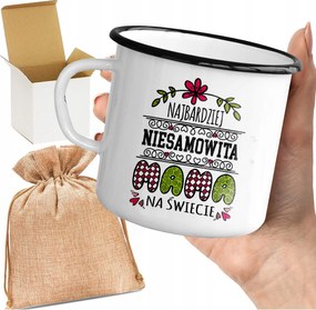 Bögre_emalin Nyomott Mintával A Világ Legcsodálatosabb Anyukája