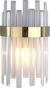 Luxor Kristály fali lámpa 35cm Csiszolt sárgaréz Modern Iluminar