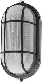 Csatorna lámpa Black fali lámpa IP44 E27 fekete légmentesen záródó