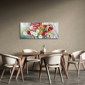 Egy váza képe vadvirágokkal (120x50 cm)