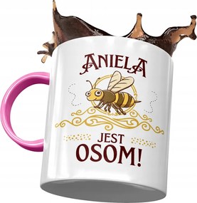 Rózsaszín Bögre Angyalbarátoknak Ajándék Nyomtatott Fotóval