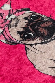 Pink Pug fürdőszobai szőnyeg