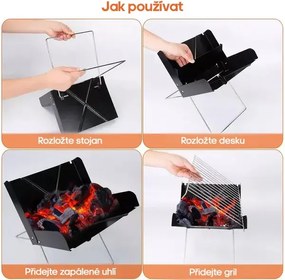 Összecsukható hordozható grill - GRILLOMATE