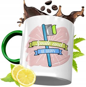 Zöld Bögre Fogorvosnak Születésnapi Ajándéknak, fényképes nyomattal