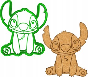 Forma Lyukasztó Mézeskalács kiszúró Űrlény mese Lilo és Stitch 10cm