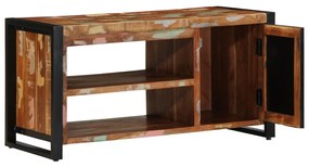 Cipőpad Többszínű 100x40x50 cm Tömör újrahasznosított fa