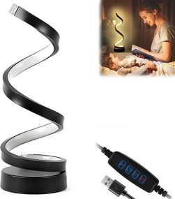 3 Módok Led Asztali spirál Asztali éjszakai spirál Tompítható Usb