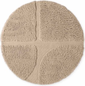 Bézs kézi szövésű kerek szőnyeg ø 160 cm Lambeth Jasper – Ted Baker