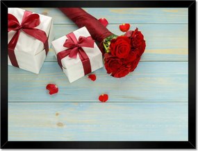 Poszterek keretben 40x30 Nőnap Ajándék Love