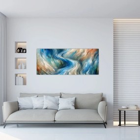 Kép - Absztrakt áramlat (120x50 cm)