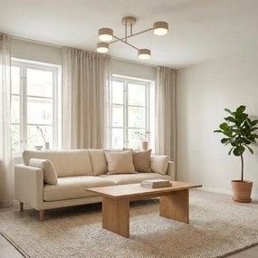 Brilagi - dimmelhető RGB LED felületre szerelhető csillár MONO 4xGX53/14W/230V Wi-Fi Tuya fekete