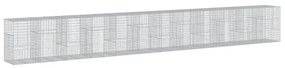 horganyzott vas gabion kosár fedéllel 1200 x 100 x 150 cm