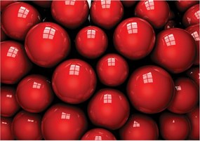 Fotótapéta absztrakt 3D gömbök körök Ragasztó Ingyenes