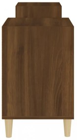 barna tölgyszínű szerelt fa TV-szekrény 160x35x55 cm