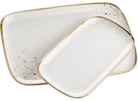 Mäser 2 darabos tálcakészlet Pintar Fehér barnapöttyök