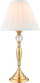LAURA ASHLEY 3742284-Q ELLIS Kristály Asztali lámpa Antik sárgaréz, Elefántcsont színű E14 IP20