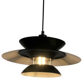 Csillár zsinóron BERIT 1xE27/20W/230V fekete