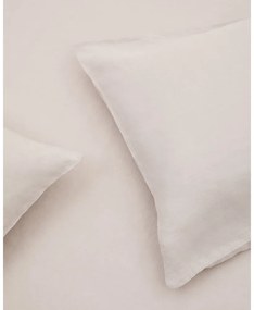 Szürkésbézs kétszemélyes hosszabbított lenkeverék ágyneműhuzat 260x240 cm Simmel – Kave Home