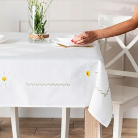 Summer Abrosz hímzéssel, 140x180cm, 001 fehér