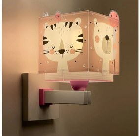 Dalber 63119S - Gyermek fali lámpa JUNGLE 1xE27/15W/230V rózsaszín