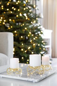 "Bastia" arany gyertyatartó, 2 db-os szett - EDZARD